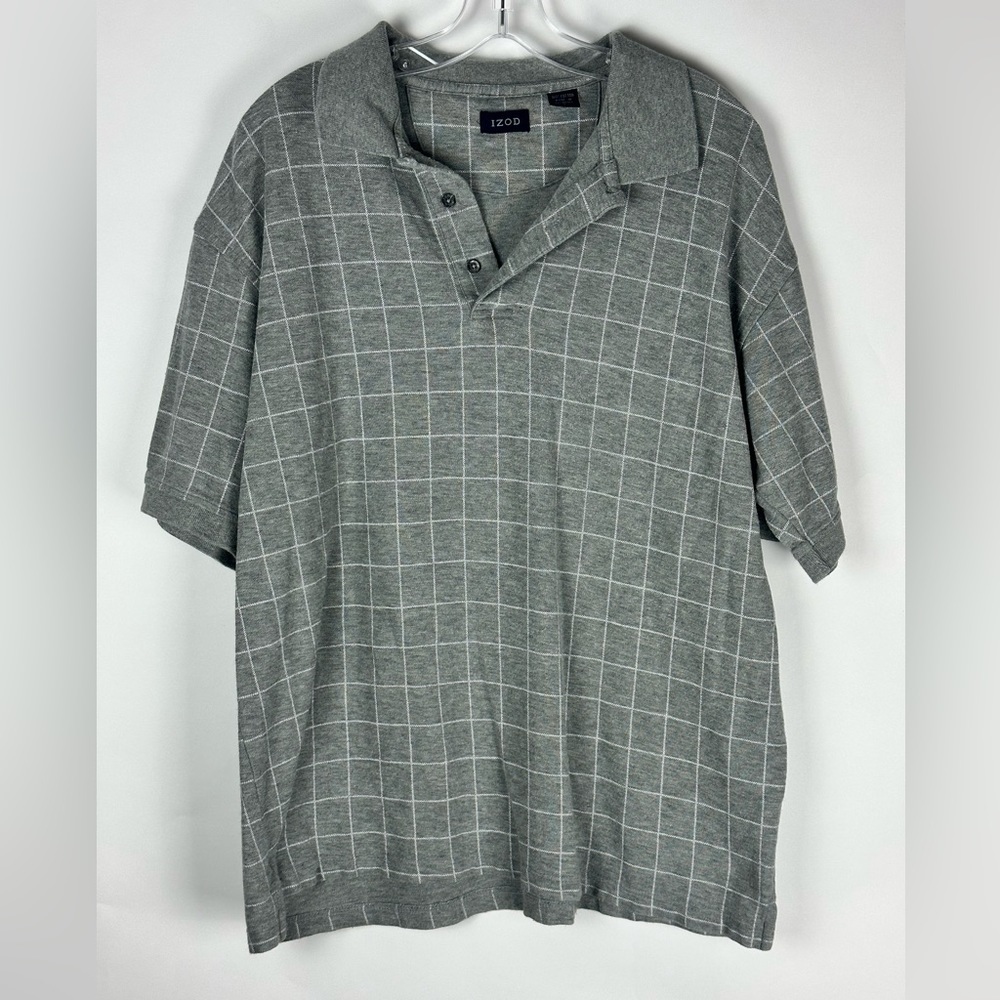 Men's Solid Advantage Striped Short Sleeve Polo